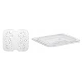 1/6 Size Cold Food Drain Shelf & Food Pan Cover