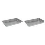 (2) Stainless Steel Steam Table Pan