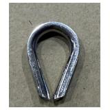 (100) 1/8'  LIGHT DUTY WIRE ROPE THIMBLES