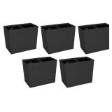 (5) Two Compartment Trash Cans