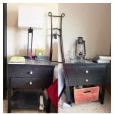 Pair of Nightstands w/ Contents