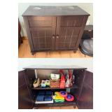 Storage Cabinet w/ Dog Supplies