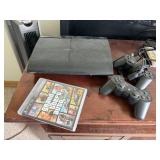 PS3 Playstation 3 w/ GTA Five & Controllers