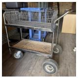 Double-Decker Wire Utility Cart