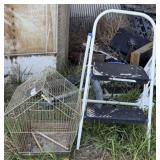 Step Stool & Bird Cage