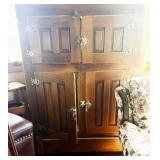Antique Refrigerator w/ Contents