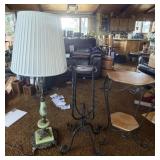 Vintage Lamp & Plant Stands