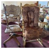 Rocking Chair & Office Chair Vintage