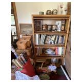 Barrister Bookcase w/ Contents and Decor Bundle