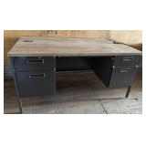 Pedestal Desk w/ Power Strip