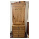 Storage Cabinet Vintage w/ Contents