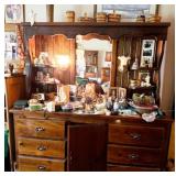 Dresser w/ Mirror + Contents