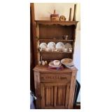 Oak Welsh Cabinet w/ Contents