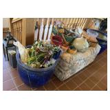 Large Planters, Ottoman, Decor