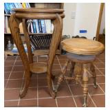 Piano Stool & Plant Stand