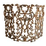 Ornate Filigree Fireplace Screen