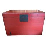 Red Wooden Chest