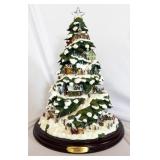 Thomas Kinkade Village Christmas Illuminated Tree