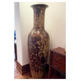 Large Floor Floral Design Vase #2
