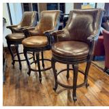 Rustic Swivel Bar Stools