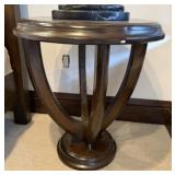 Art Deco-Inspired Round Accent Table