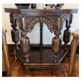 John Richard Carved Wood Console Table