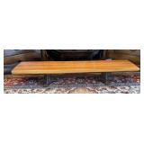 Modern Rustic Low Entryway Shoe Bench
