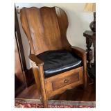 Rustic Wooden Lambing Chair #1