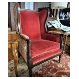 Upholstered Wingback Armchair #1