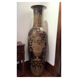 Large Floor Floral Design Vase #1
