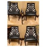 Maitland-Smith Faux Zebra Accent Chairs