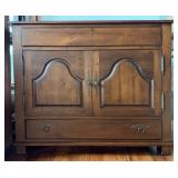 Rustic Hidden TV Lift Cabinet w/ Sony TV