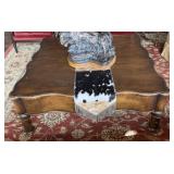 Scalloped Wood Coffee Table