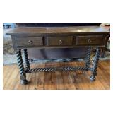 Barley Twist Leg Console Table
