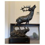 Pierre Jules Mene Elk Bronze