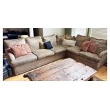 Textured Sectional Sofa