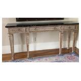 John Widdicomb Decorated Console Table