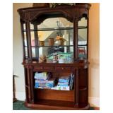 Traditional Dark Toned Hutch / Bar Back