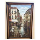 LARGE 57' x 80.5' Venetian Canal Wall Art