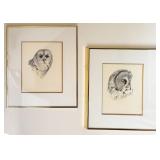 J.Carson Owl Prints Wall Art