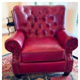 American Heritage Red Tufted Armchair #2