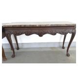 Stone Top Console Table