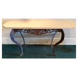 Stone Top Console Table