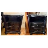 Glass Top Nightstands