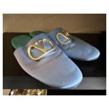 Valentino VLogo Signature Satin Slides
