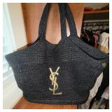 Saint Laurent Raffia Icare Tote