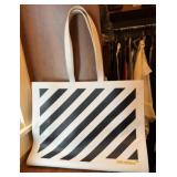 Off-White Diagonal Hybrid Shopper Lettering Tote
