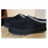 UGG Tazz II Black Platform Slippers