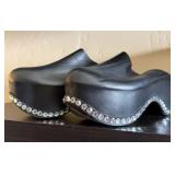 Area X Sergio Rossi Bomb Leather Platform Mules