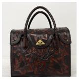 Orï¿½genes David Luna Tooled Leather Bag